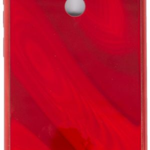 Aizmugurējais vāciņš Evelatus Xiaomi Redmi 8 Water Ripple Full Color Electroplating Tempered Glass Case Red