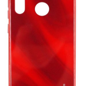 Aizmugurējais vāciņš Evelatus Xiaomi Xiaomi Redmi Note 8 / Redmi Note 8 2021 Water Ripple Full Color Electroplating Tempered Glass Case Red