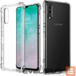 Aizmugurējais vāciņš Evelatus Samsung Galaxy A70 Military Shockproof Silicone Case TPU Transparent
