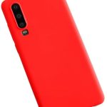 Aizmugurējais vāciņš Evelatus Huawei P30 Nano Silicone Case Soft Touch TPU Red