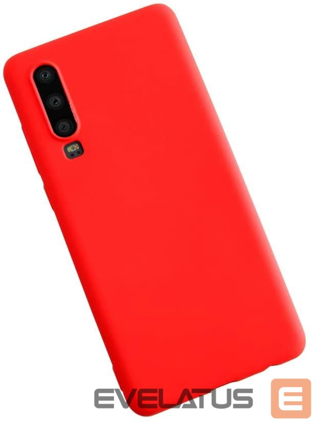 Aizmugurējais vāciņš Evelatus Huawei P30 Nano Silicone Case Soft Touch TPU Red