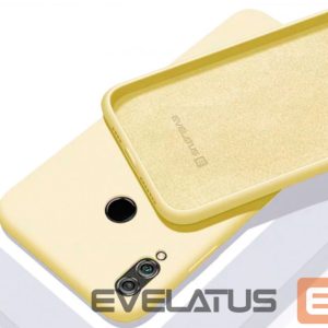 Aizmugurējais vāciņš Evelatus Xiaomi Mi 9 Lite Soft Silicone Yellow