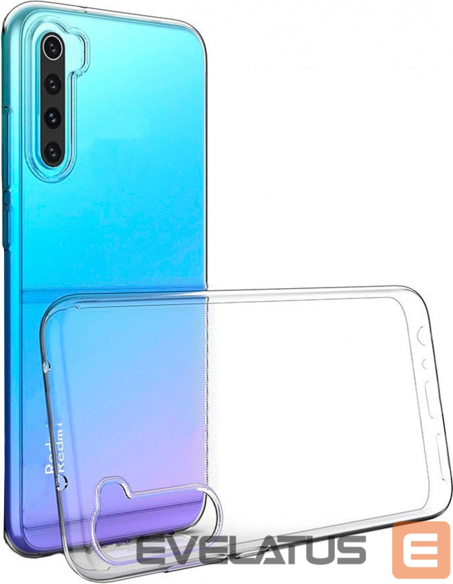 Aizmugurējais vāciņš iLike Xiaomi Redmi Note 8 Pro Ultra Slim 0,5 mm TPU Case Transparent