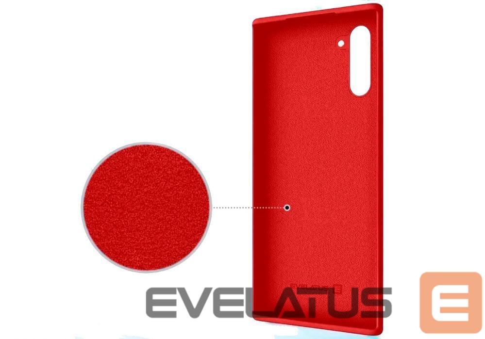 Aizmugurējais vāciņš Evelatus Samsung Galaxy Note 10 Premium Soft Touch Silicone Case Red
