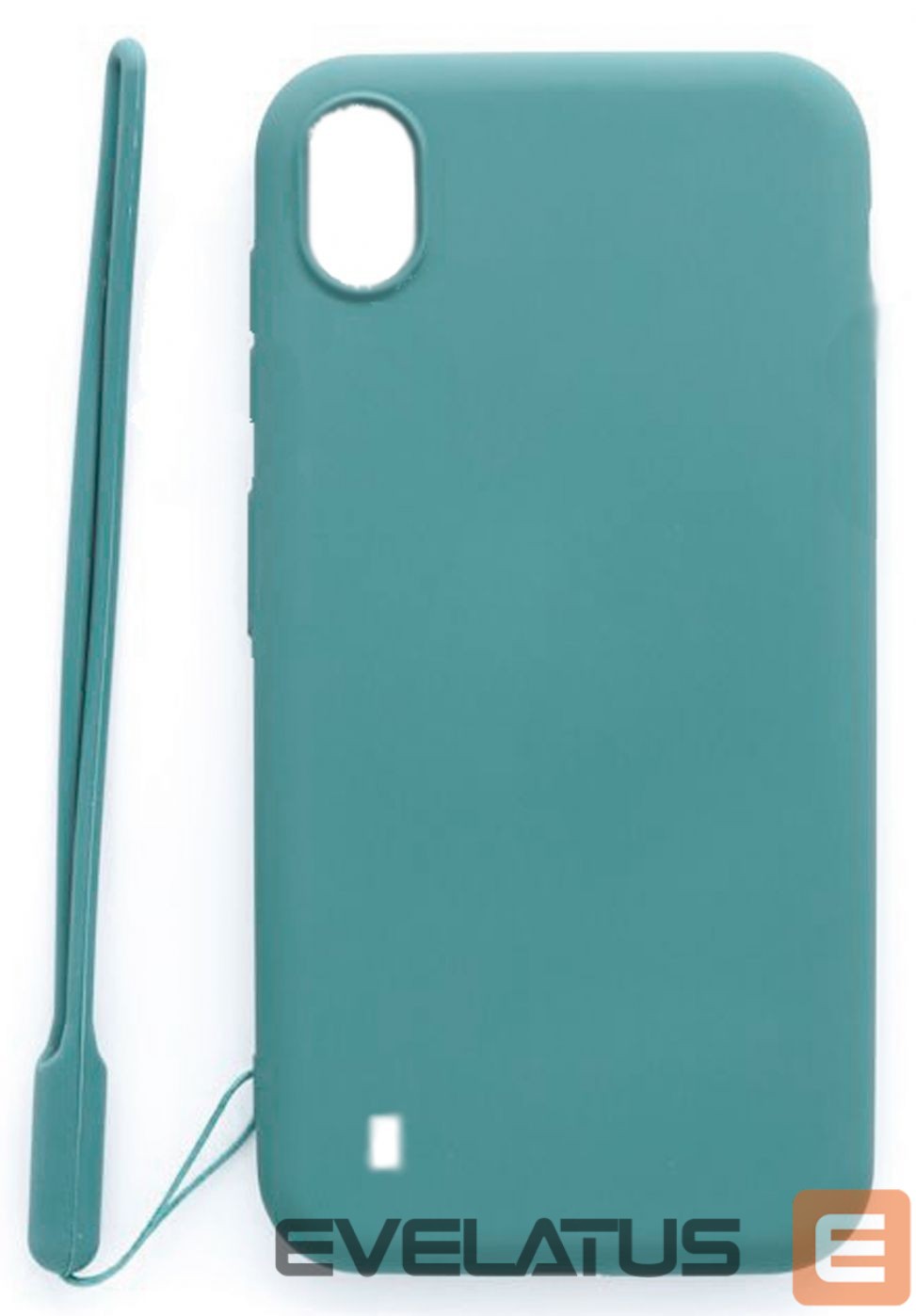 Aizmugurējais vāciņš Evelatus Samsung Galaxy A10 Soft Touch Silicone Case with Strap Blue