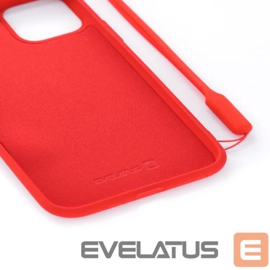 Aizmugurējais vāciņš Evelatus Apple iPhone 11 Pro Soft Touch Silicone Case with Strap Red