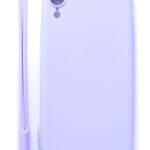 Aizmugurējais vāciņš Evelatus Apple iPhone XR Soft Touch Silicone Case with Strap Purple