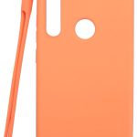 Aizmugurējais vāciņš Evelatus Xiaomi Xiaomi Redmi Note 8 / Redmi Note 8 2021 Soft Touch Silicone Case with Strap Pink