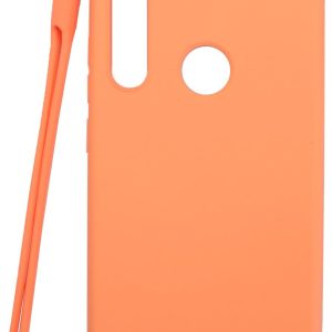 Aizmugurējais vāciņš Evelatus Xiaomi Xiaomi Redmi Note 8 / Redmi Note 8 2021 Soft Touch Silicone Case with Strap Pink