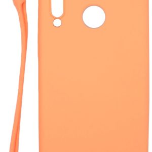 Aizmugurējais vāciņš Evelatus Huawei P30 Lite Soft Touch Silicone Case with Strap Pink