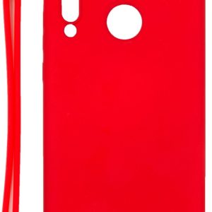 Aizmugurējais vāciņš Evelatus Huawei P30 Lite Soft Touch Silicone Case with Strap Red