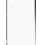 Aizmugurējais vāciņš Evelatus Samsung Galaxy A40 Silicone Transparent with Necklace TPU Strap Space Gray