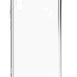 Aizmugurējais vāciņš Evelatus Samsung Galaxy A50 Silicone Transparent with Necklace TPU Strap Silver