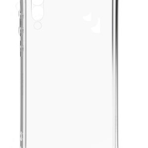 Aizmugurējais vāciņš Evelatus Samsung Galaxy A50 Silicone Transparent with Necklace TPU Strap Silver
