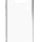 Aizmugurējais vāciņš Evelatus Samsung Galaxy S10e Silicone Transparent with Necklace TPU Strap Silver