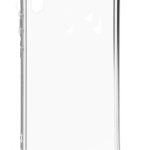 Aizmugurējais vāciņš Evelatus Apple iPhone X/XS Silicone Transparent with Necklace TPU Strap Silver