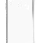 Aizmugurējais vāciņš Evelatus Xiaomi Redmi 7 Silicone Transparent with Necklace TPU Strap Silver
