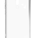 Aizmugurējais vāciņš Evelatus Xiaomi Redmi 8 Silicone Transparent with Necklace TPU Strap Space Gray