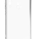 Aizmugurējais vāciņš Evelatus Huawei P30 Lite Silicone Transparent with Necklace TPU Strap Gold