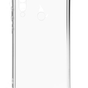 Aizmugurējais vāciņš Evelatus Huawei P30 Lite Silicone Transparent with Necklace TPU Strap Gold