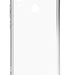 Aizmugurējais vāciņš Evelatus Huawei P Smart 2019 Silicone Transparent with Necklace TPU Strap Silver