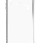 Aizmugurējais vāciņš Evelatus Huawei Y6 2019 Silicone Transparent with Necklace TPU Strap Silver