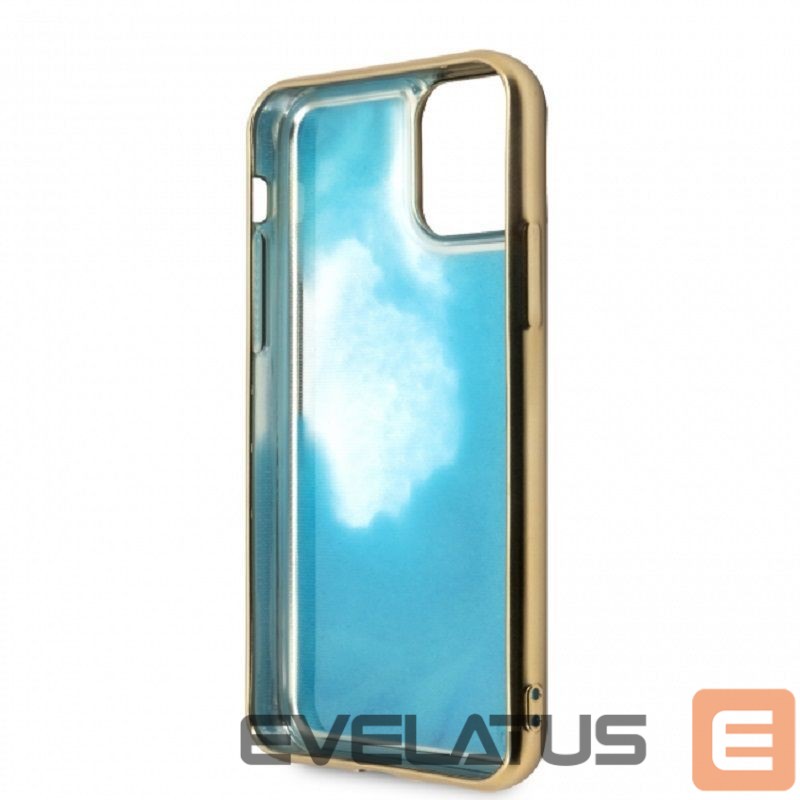 Aizmugurējais vāciņš Guess Apple iPhone 11 Pro PC/TPU Glow In Dark Sand Gold Blue