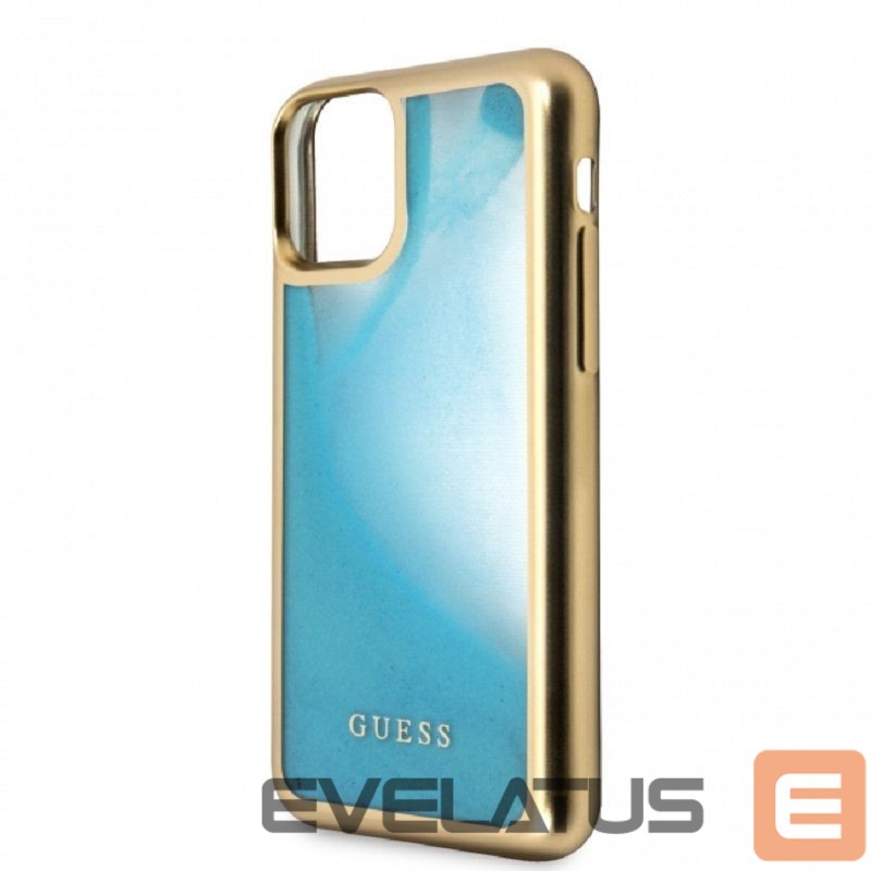 Aizmugurējais vāciņš Guess Apple iPhone 11 Pro PC/TPU Glow In Dark Sand Gold Blue