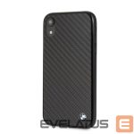 Aizmugurējais vāciņš BMW Apple iPhone XR Signature Hard Case Real Carbon Black