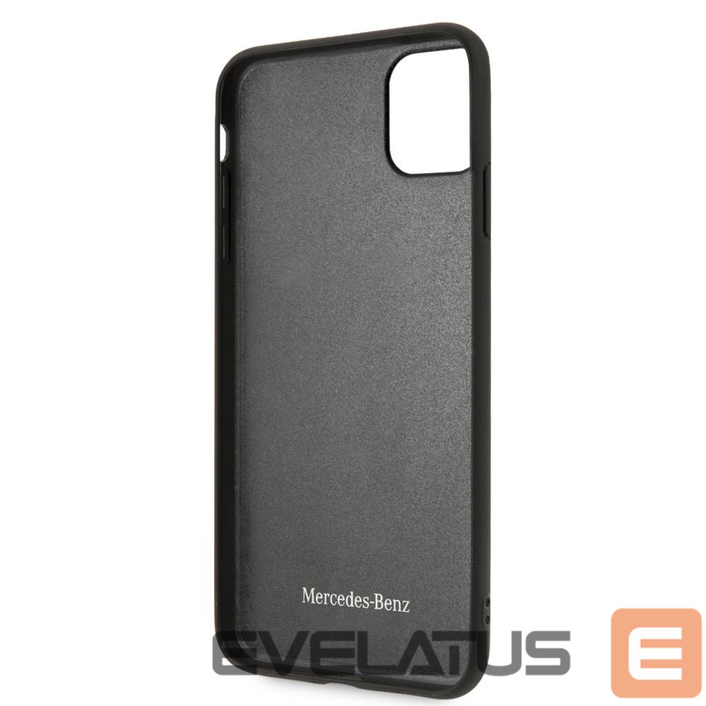 Aizmugurējais vāciņš Mercedes-Benz Apple iPhone 11 Pro Max Quilted Genuine Leather Blue
