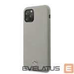 Aizmugurējais vāciņš Mercedes-Benz Apple iPhone 11 Pro Liquid Silicone Case Grey