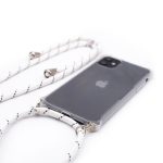 Aizmugurējais vāciņš Evelatus Samsung A40 Case with rope White Stripes Transparent