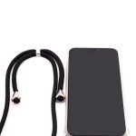Aizmugurējais vāciņš Evelatus Samsung A50 Case with rope Black Transparent