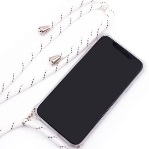 Aizmugurējais vāciņš Evelatus Samsung A70 Case with rope White Stripes Transparent
