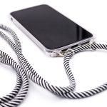 Aizmugurējais vāciņš Evelatus Apple iPhone X/XS Silicone Transparent with Necklace TPU Strap Transparent