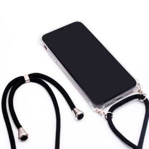Aizmugurējais vāciņš Evelatus Samsung A50s Case with rope Black Transparent