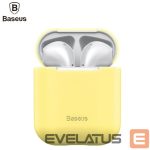 Aizmugurējais vāciņš Baseus Apple Silica Series Ultra-thin Silicone Protector Case for Airpods 1 / 2 Yellow