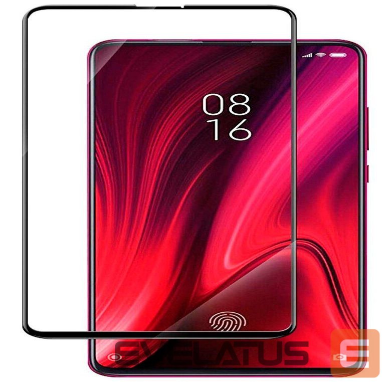 Aizsargstikls Evelatus Xiaomi Mi 9T Pro 2.5D Black Frame (Full Glue)