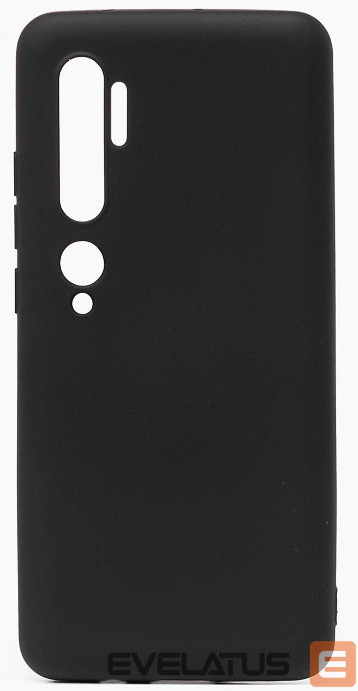 Aizmugurējais vāciņš Evelatus Xiaomi Xiaomi Mi Note 10 / Mi Note 10 Pro Nano Silicone Case Soft Touch TPU Black