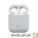 Maciņš austiņām Baseus Apple Silica Series Ultra-Thin Silicone Protector Case for AirPods 1/2 Grey