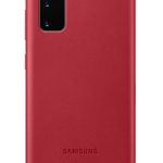Aizmugurējais vāciņš Samsung - Galaxy S20 Leather Cover case Red