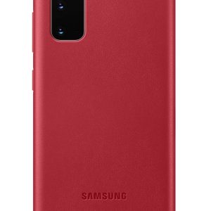 Aizmugurējais vāciņš Samsung - Galaxy S20 Leather Cover case Red