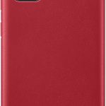 Aizmugurējais vāciņš Samsung  Galaxy S20 Plus Leather Cover Red