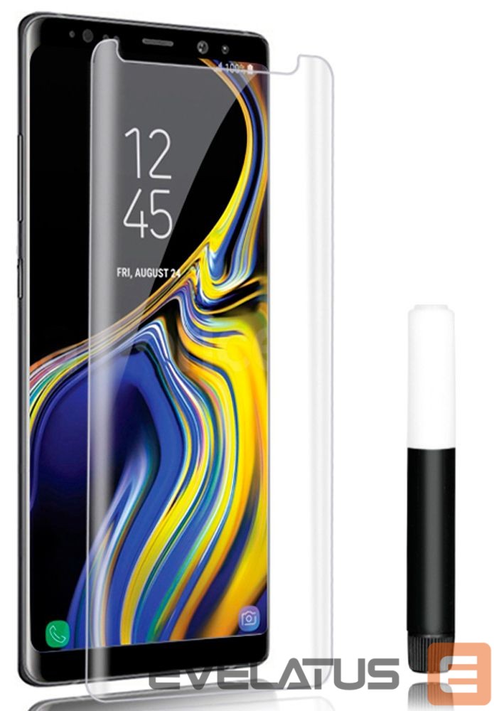 Aizsargstikls Evelatus Samsung Galaxy Note 9 Clear Glass UV + Glue