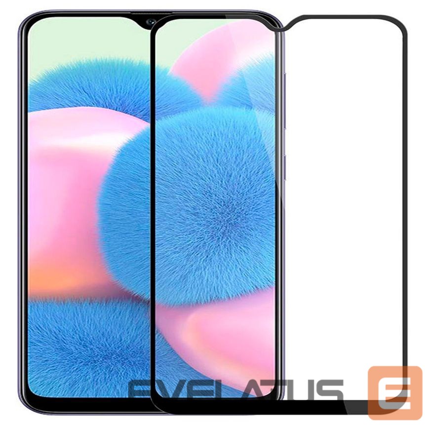Aizsargstikls iLike Samsung Samsung A30s 2.5D Black Frame Full Glue