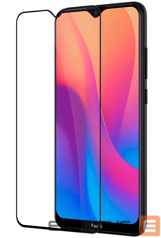 Aizsargstikls iLike Xiaomi Redmi 8 2.5D Black Frame Full Glue