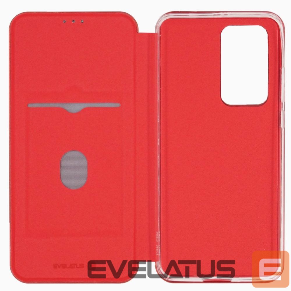 Atveramie maciņi Evelatus Huawei P40 Pro Book Case Wine Red
