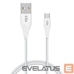 Kabelis iLike - iLike Charging Cable for MicroUSB ICM01 White