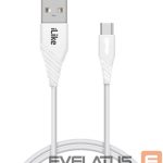 Kabelis iLike - iLike Charging Cable for Type-C ICT01 White