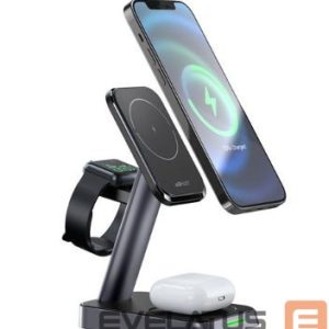 Dokstacija Acefast  E3 desktop three-in-one wireless charging stand Black